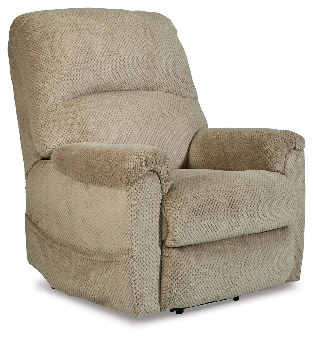 Signature Design by Ashley® Shadowboxer - Power Lift Recliner | Meri Furniture