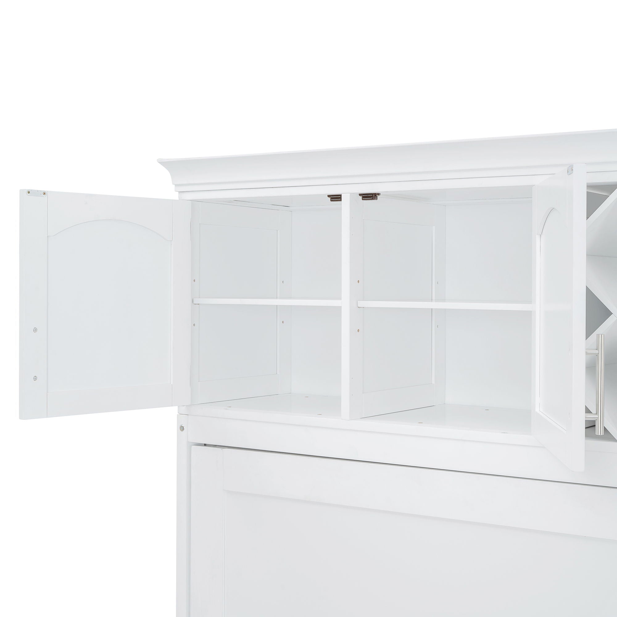 Murphy Wall Bed With Top Cabinets & Wine Rack