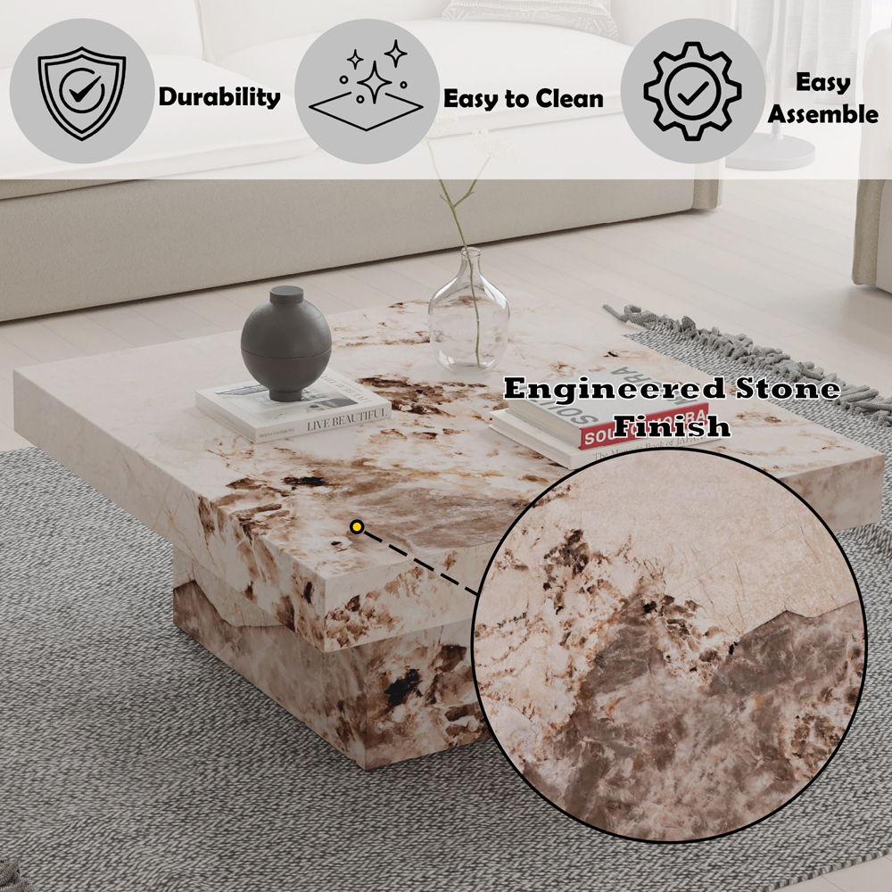Fultan - Coffee Table - Engineered Stone