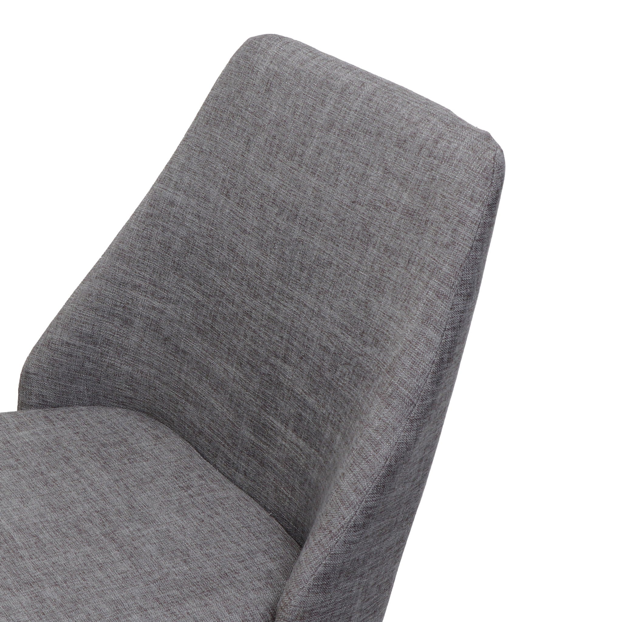 Modern Dining Chair With Iron Legs And Wood Finish