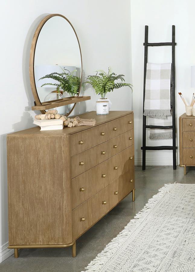 Coaster Fine Furniture Arini - 8-Drawer Bedroom Dresser With Mirror | Meri Furniture