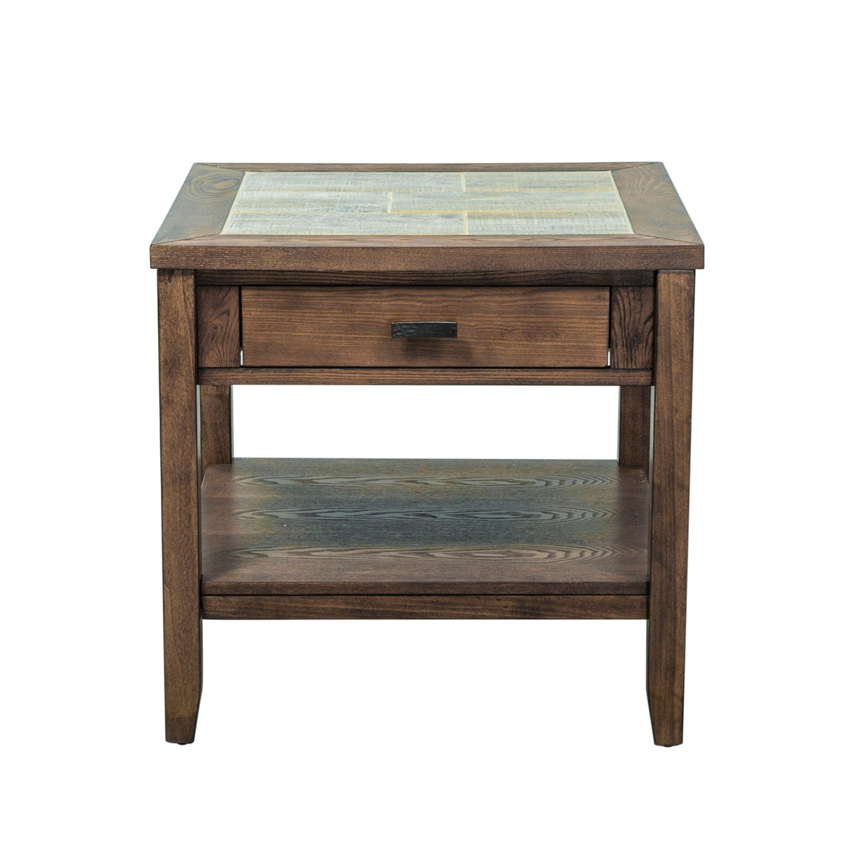 Mesa Valley - End Table - Dark Brown