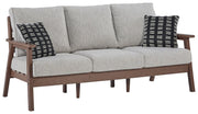 Signature Design by Ashley® Emmeline - Brown / Beige - Sofa With Cushion | Meri Furniture