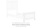 Fortman - Twin Panel Footboard - White