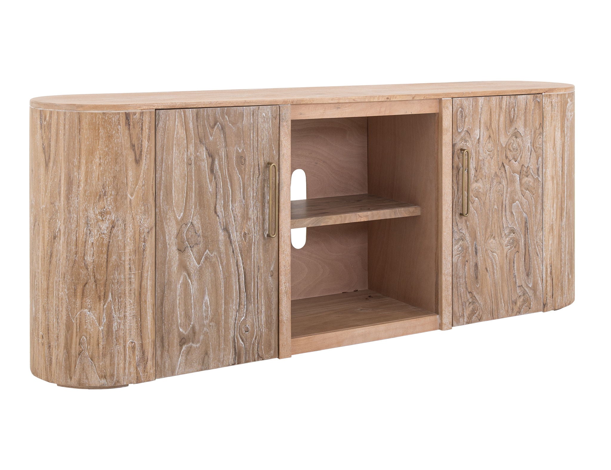 Balam - TV Stand - Ivory White