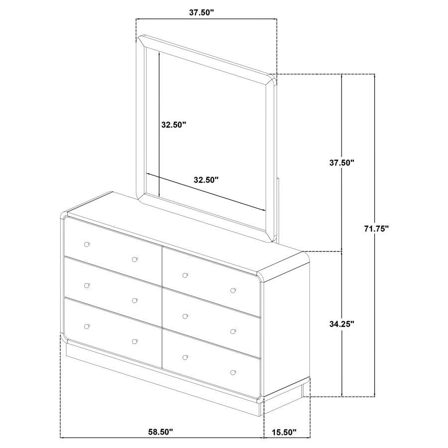 Cavelle - 6-Drawer Dresser