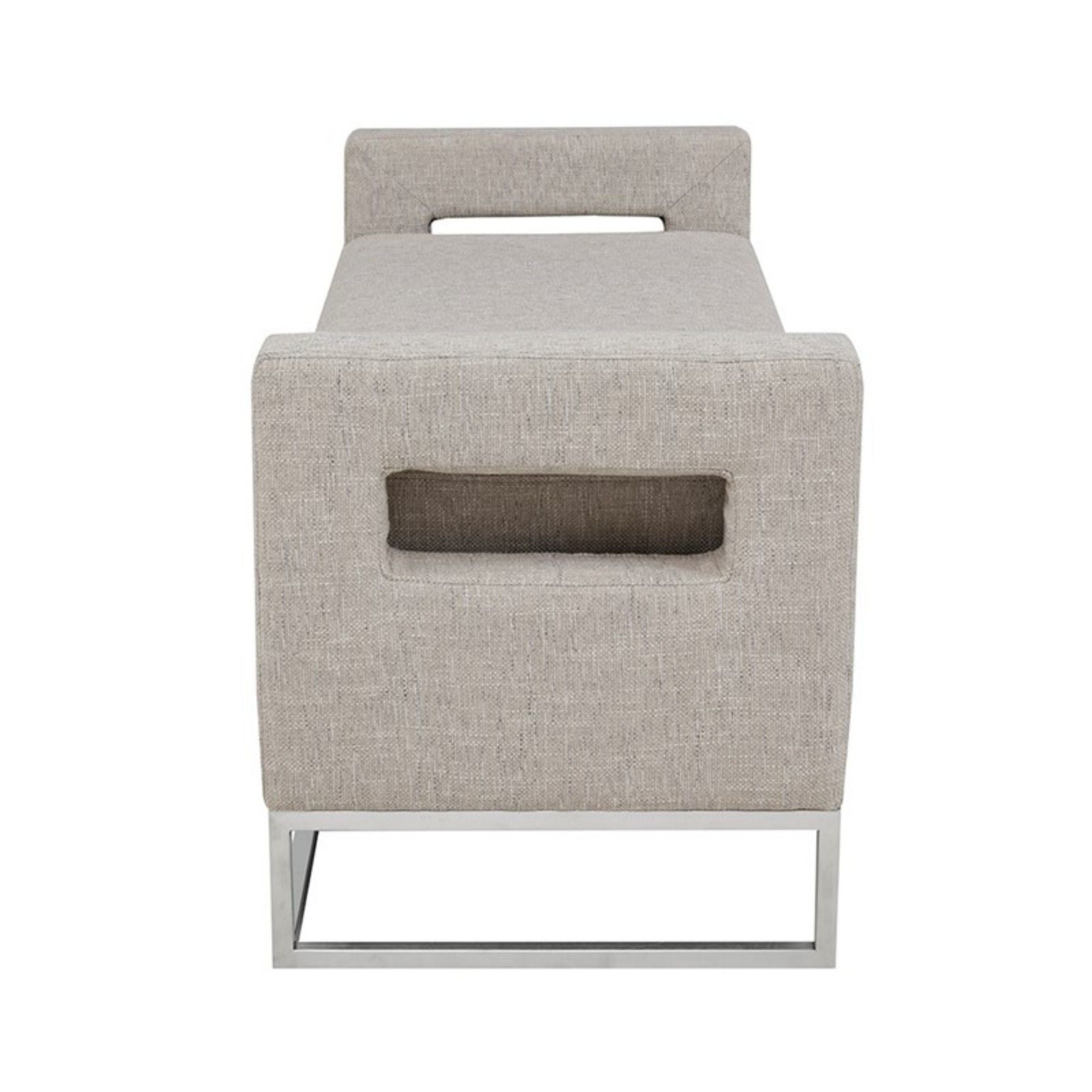 Crawford - Soft Close Storage Bench With Open Sides - Gray