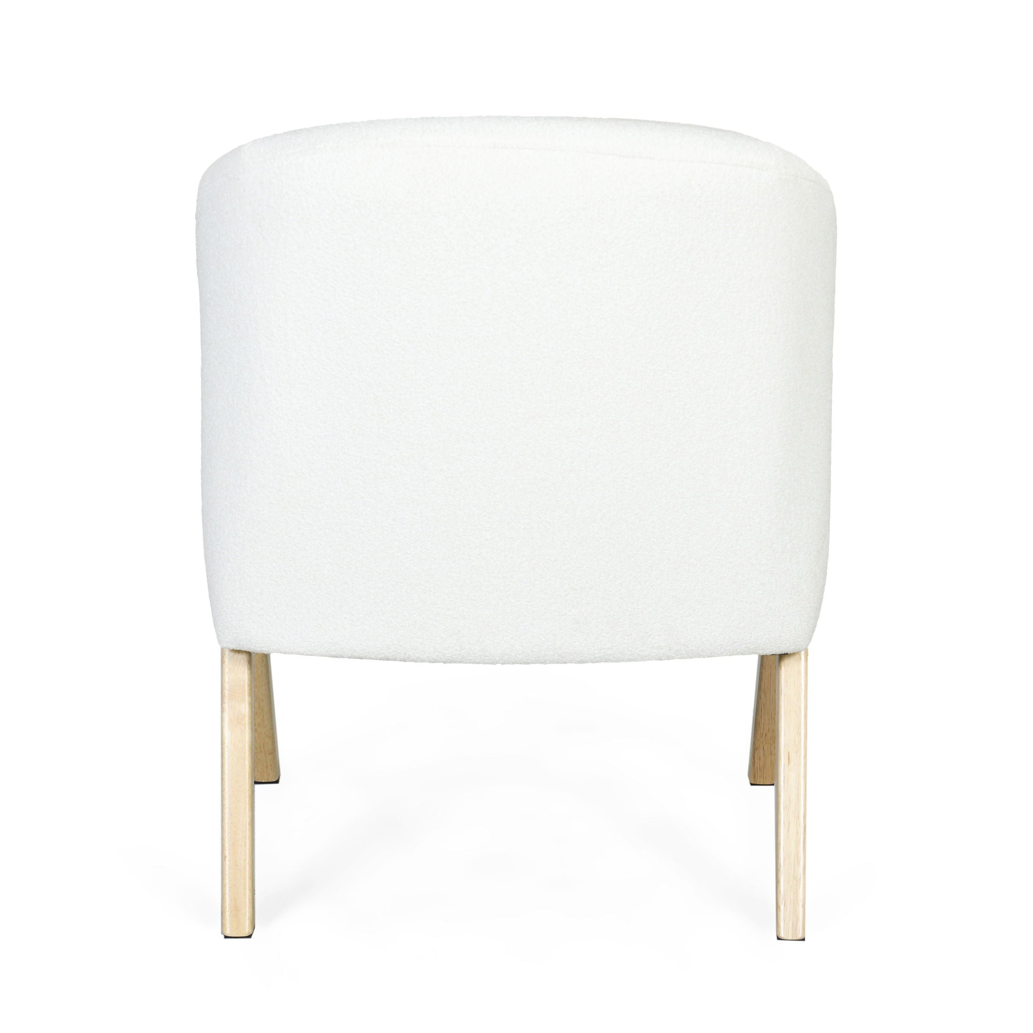 Modern Accent Chair With Polyester Upholstery And Minimalist Lounge Chair For Living Room, Bedroom, Or Office - White