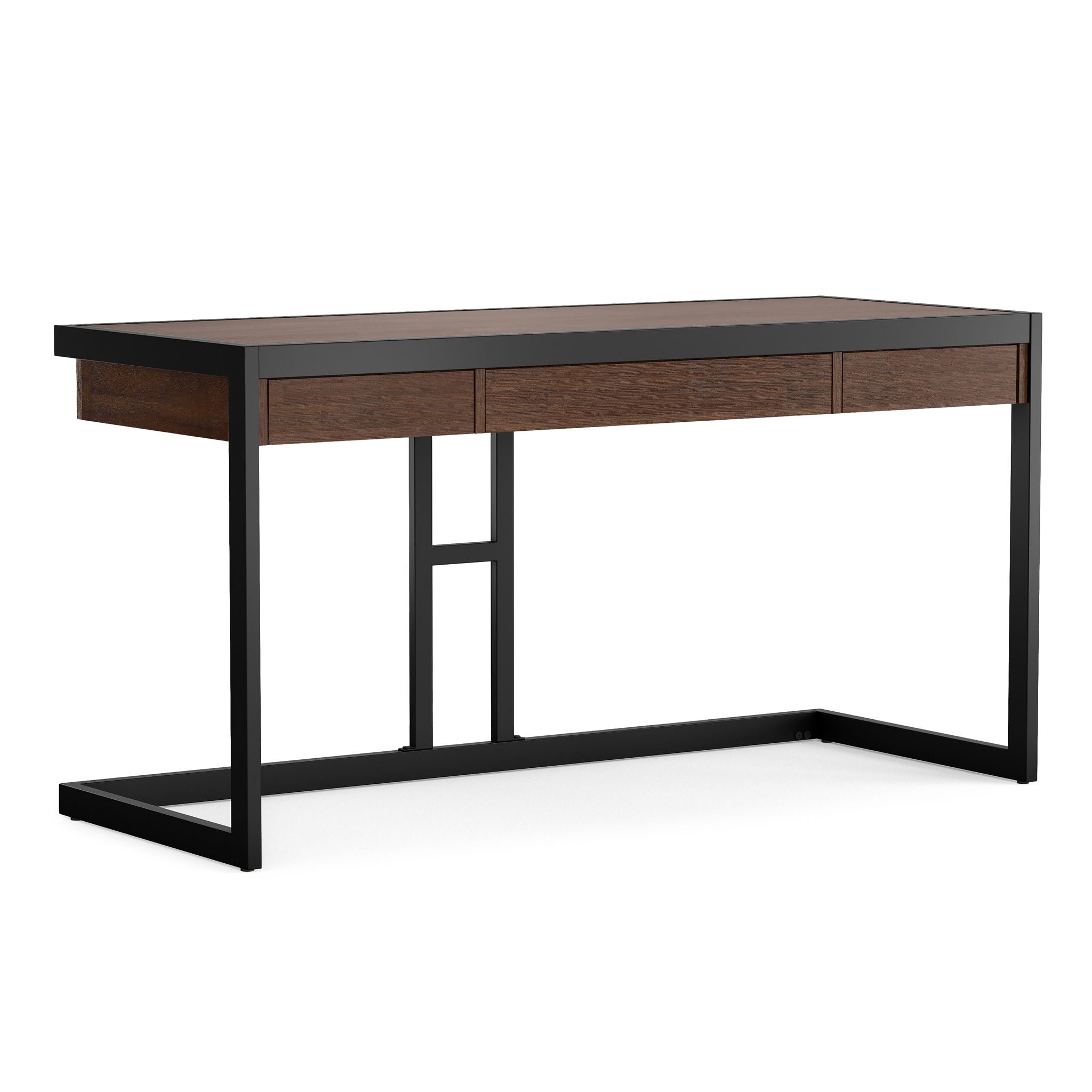 Erina - Desk - Distressed Charcoal Brown