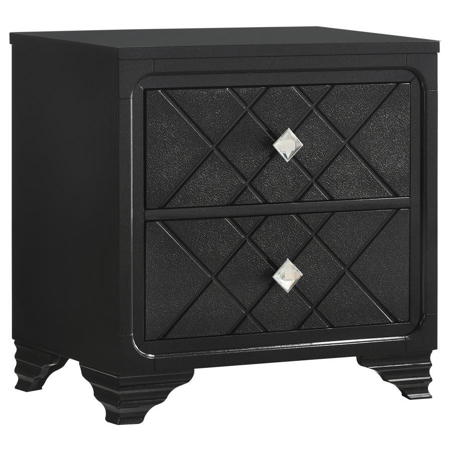 Penelope - 2-Drawer Nightstand - Midnight Star