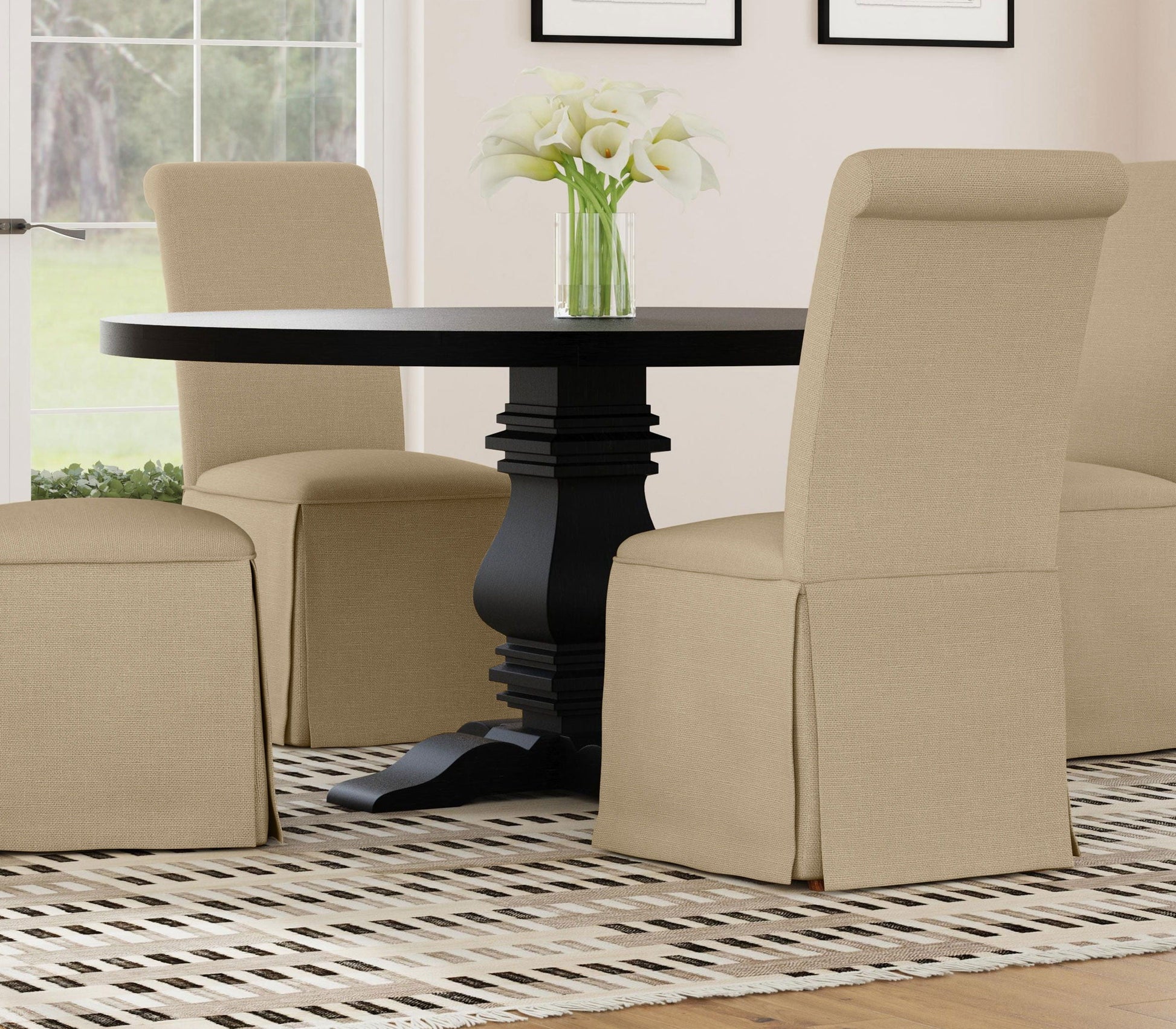 Coaster Fine Furniture Florence - Round Pedestal Base Dining Table | Meri Furniture