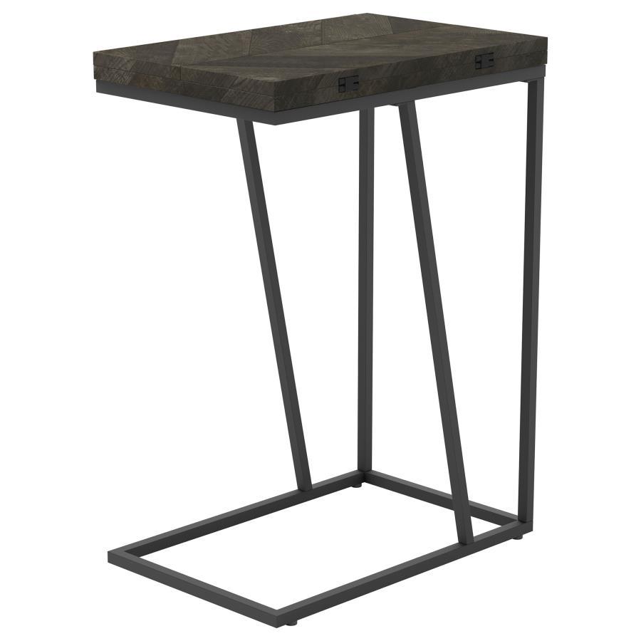 Carly - Expandable Engineered Wood C-Shaped Side Table