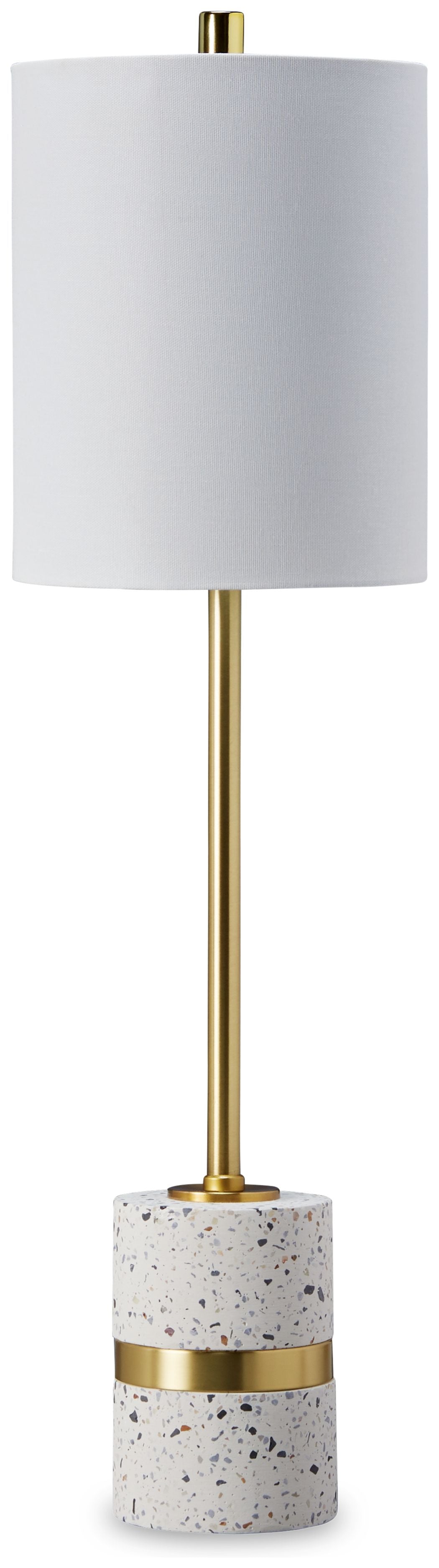 Signature Design by Ashley® Maywick - White - Metal Table Lamp | Meri Furniture