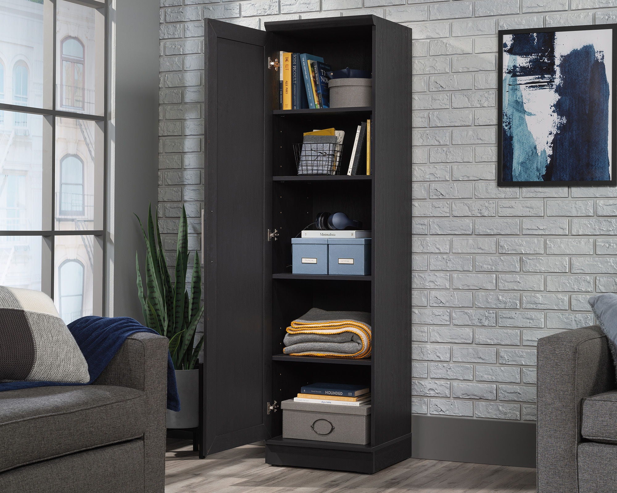 Kitchen Storage Cabinet in Raven Oak