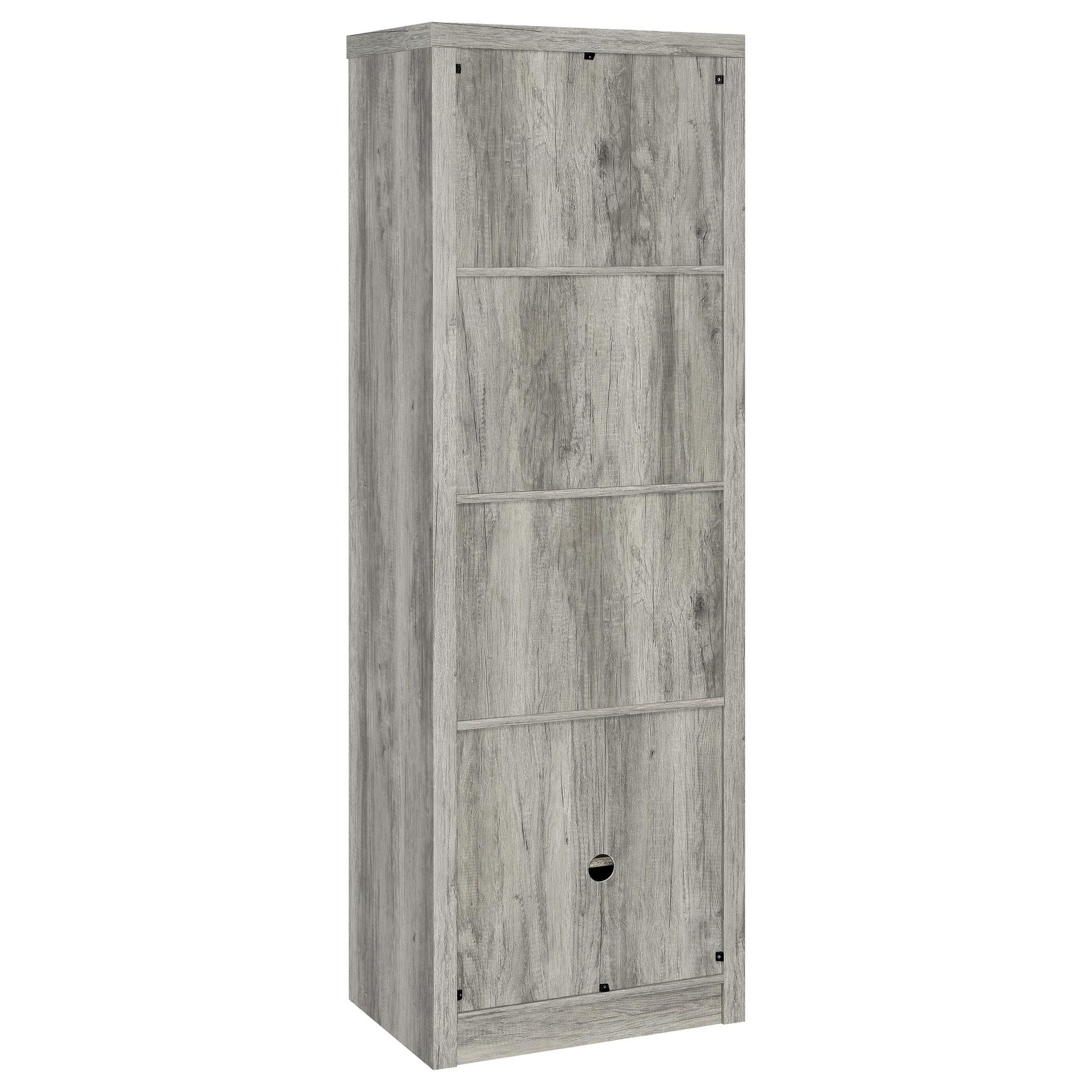 Burke 3-piece 59-inch TV Entertainment Center Grey Driftwood