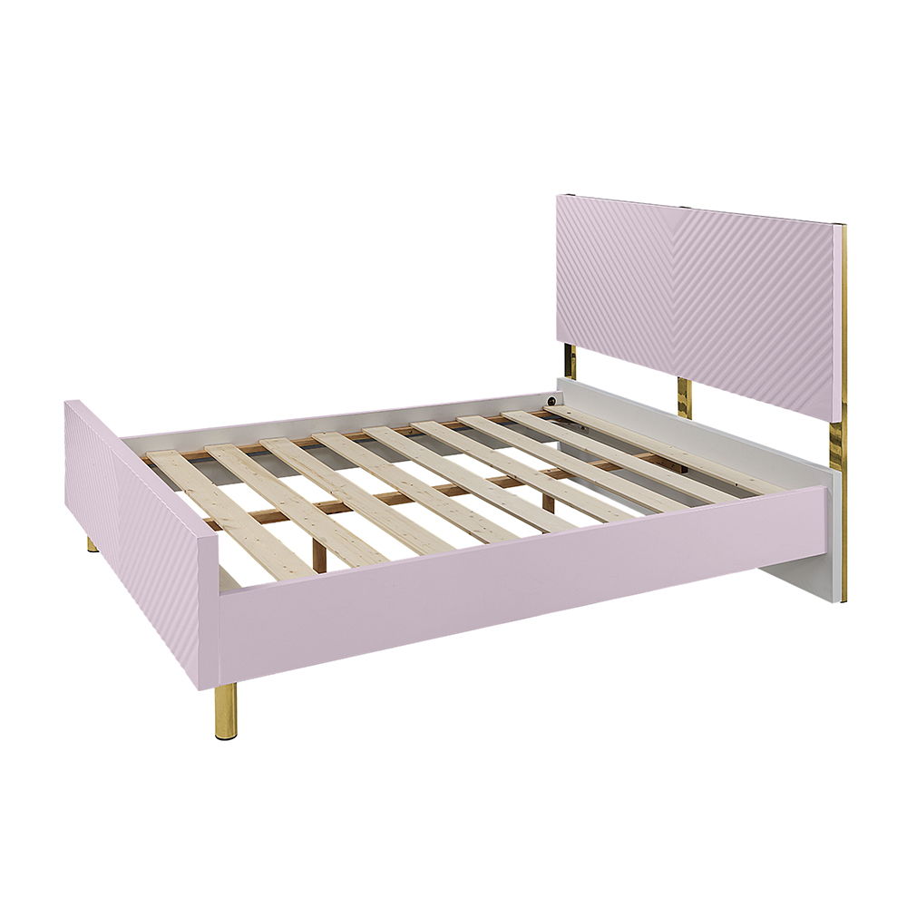 ACME Gaines - Full Bed - Pink High | Meri Furniture