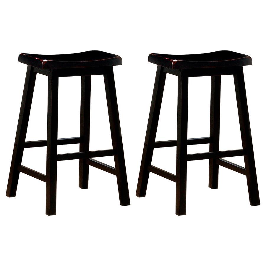 Coaster Fine Furniture Durant - Wood Backless Bar Stool (Set of 2) | Meri Furniture