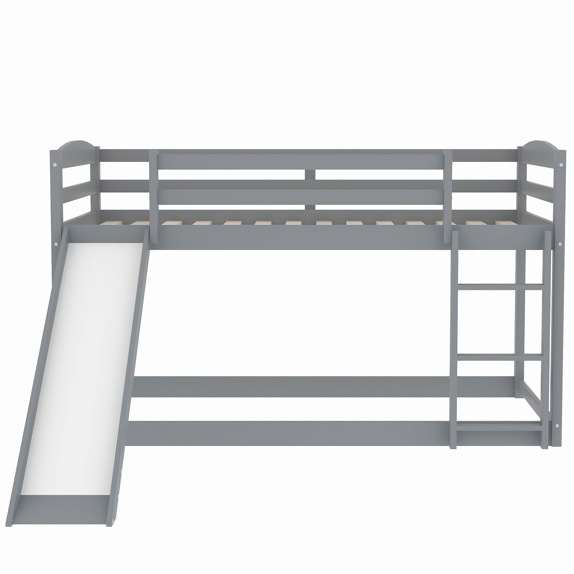 Durable Bunk Bed With Convertible Slide And Ladder