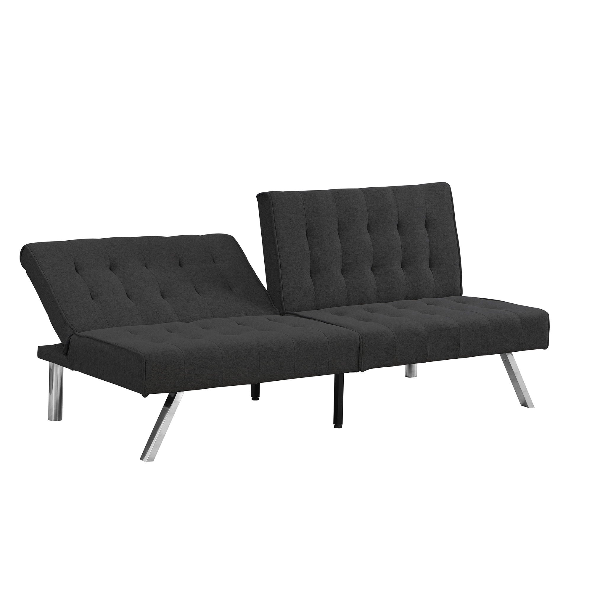 Modern Sofa Bed With Wood Frame And Stainless Legs