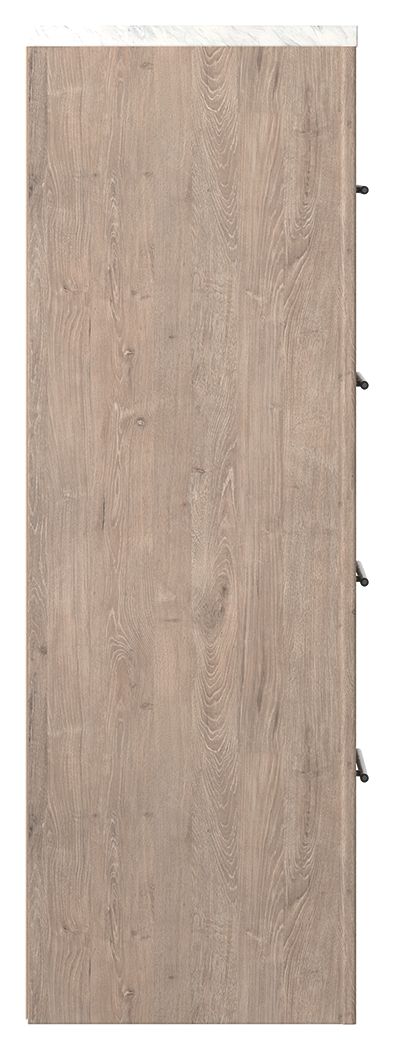 Ashley Furniture Senniberg - Light Brown - Four Drawer Chest | Meri Furniture