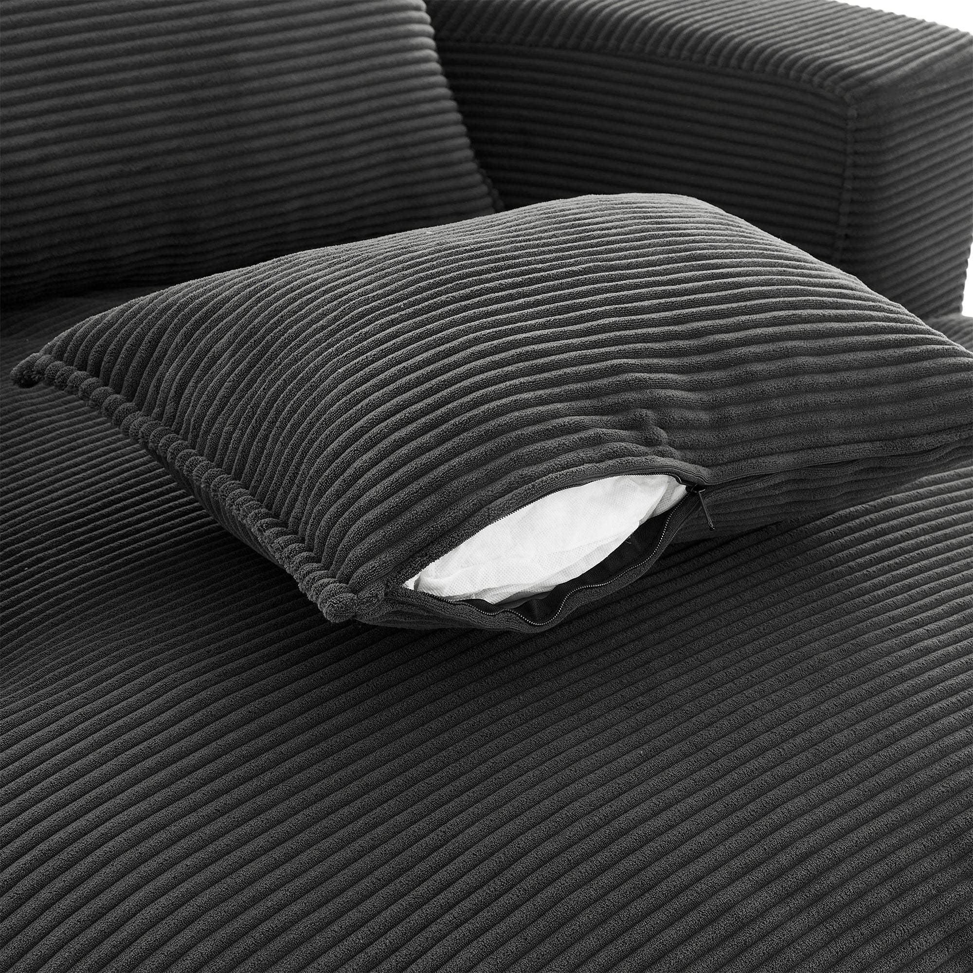 360° Swivel Accent Barrel Chair With Dual Layer Cushion And 3 Removable Pillows