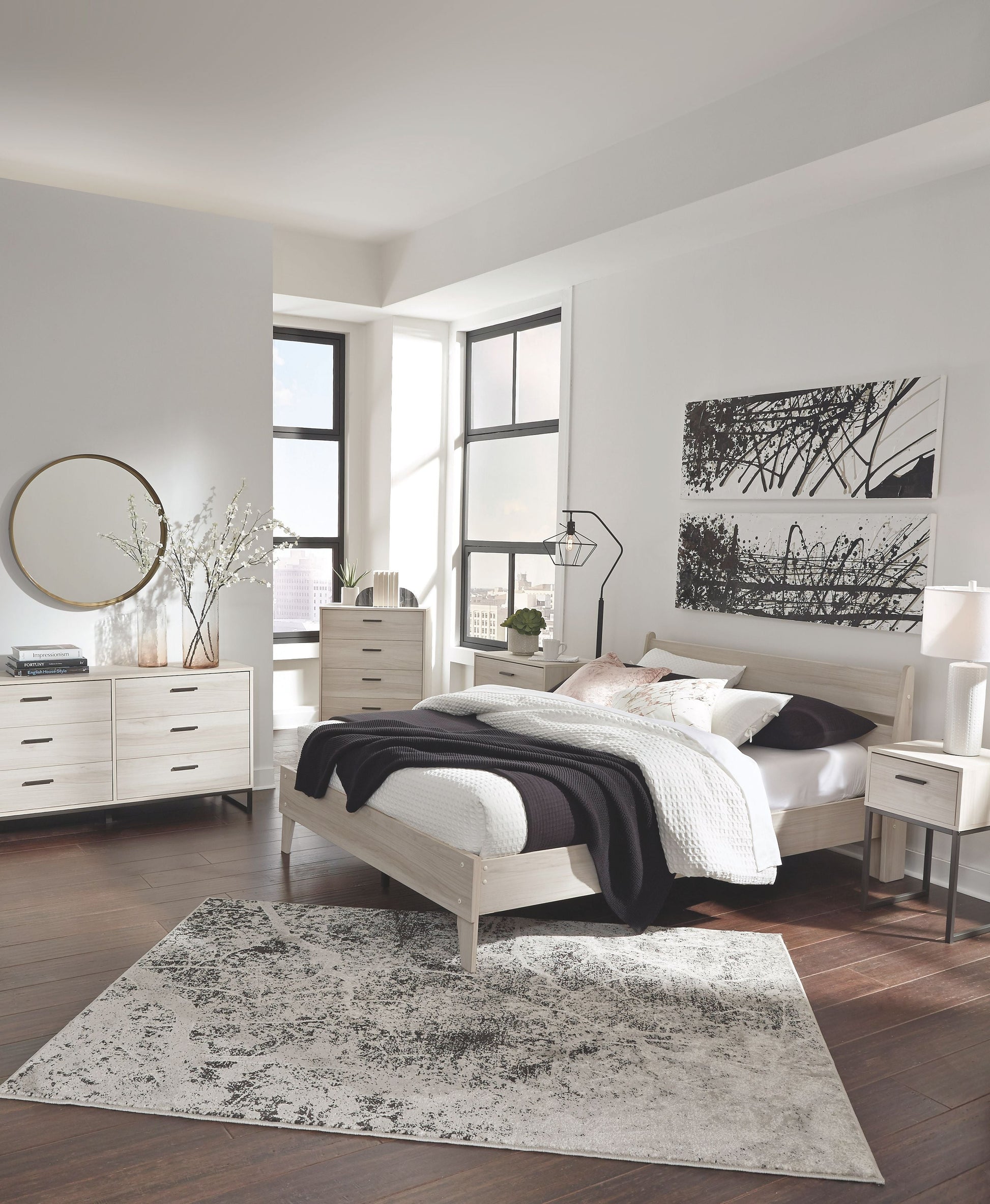 Millennium® by Ashley Socalle - Panel Platform Bed | Meri Furniture