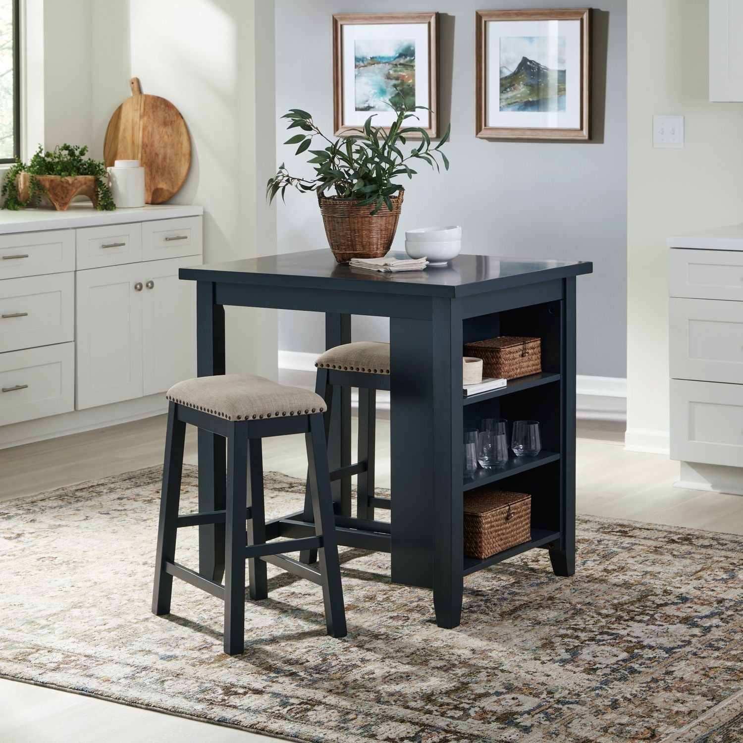 Liberty Furniture Brook Creek - 3 Piece Counter Set | Meri Furniture