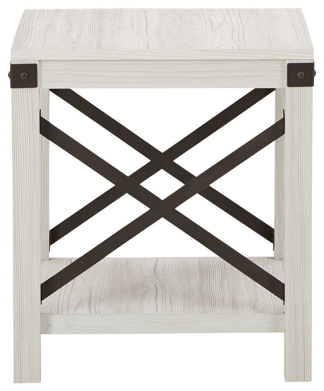 Signature Design by Ashley® Bayflynn - Whitewash - Square End Table | Meri Furniture