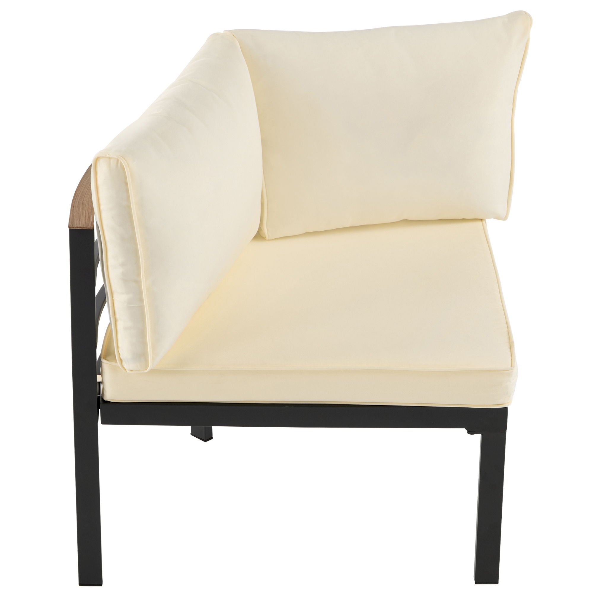 Outdoor Sectional Sofa Set Patio Seating Group With Cushions