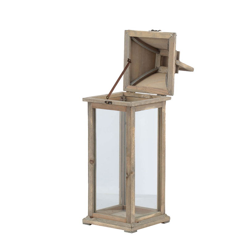 Candle Lantern Decorative, Hurricane Lantern Holder Decor For Indoor Outdoor, Home Garden Wedding - Ivory