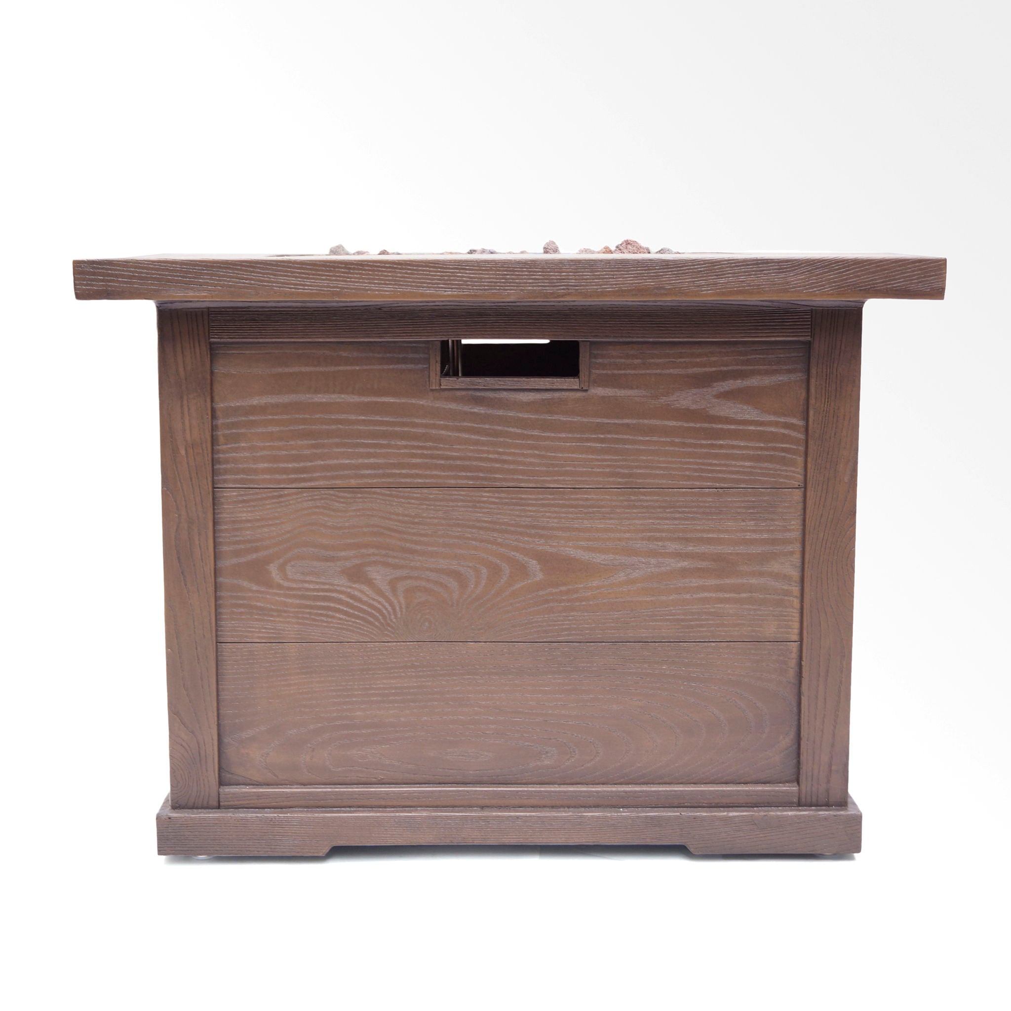 Outdoor Patio Square Gas Burning Mgo Fire Pit, Tank Inside, 40000 Btu