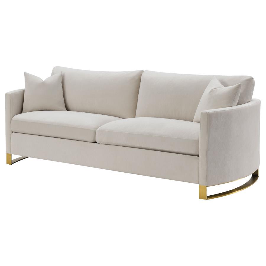Coaster Fine Furniture Corliss - Upholstered Arched Arm Sofa - Beige | Meri Furniture