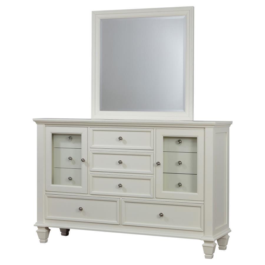 Coaster Fine Furniture Sandy Beach - 11-drawer Dresser With Mirror | Meri Furniture
