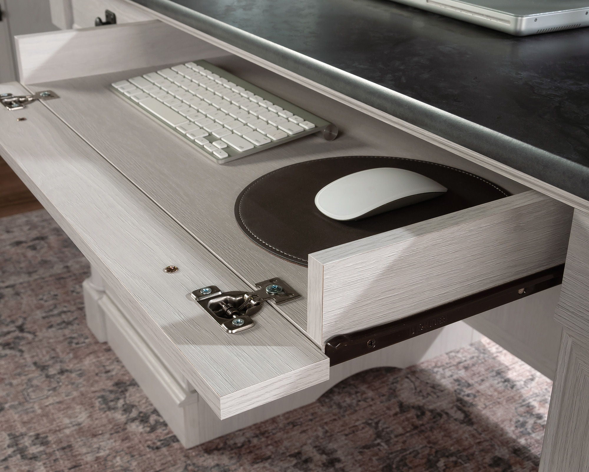 Executive Home Office Desk in Glacier Oak