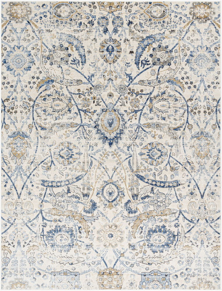 Indigo Machine Woven Rug