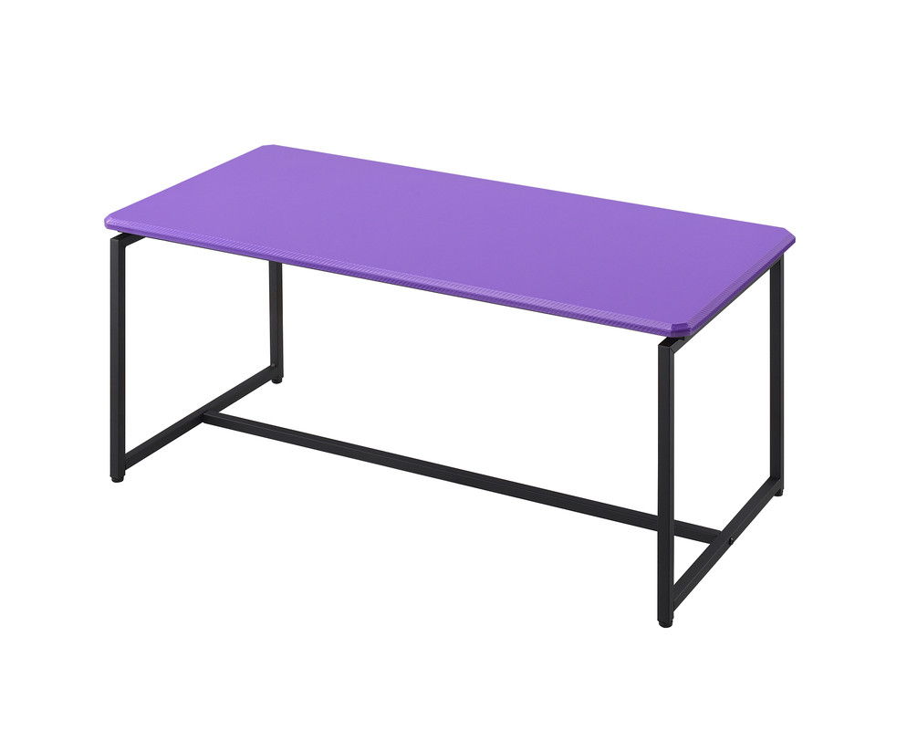 GT 3 Piece Violet Carbon Fiber Wrap 39.5"W Coffee Table and End Table Set