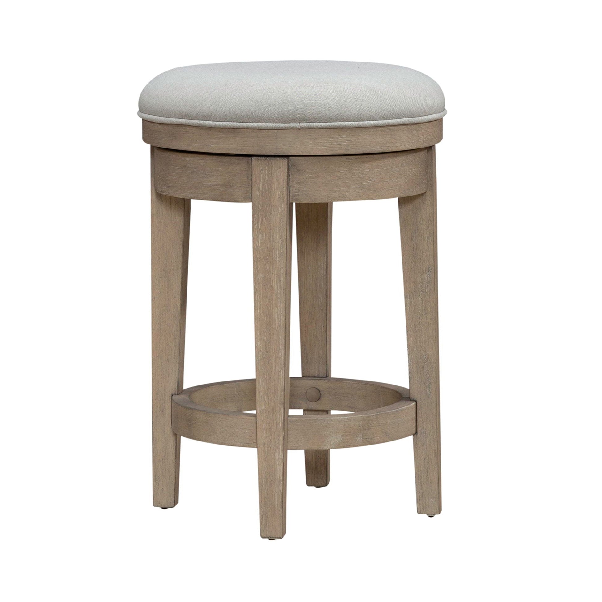 Liberty Furniture Brentwood - Upholstered Swivel Console Stool - Sandstone | Meri Furniture