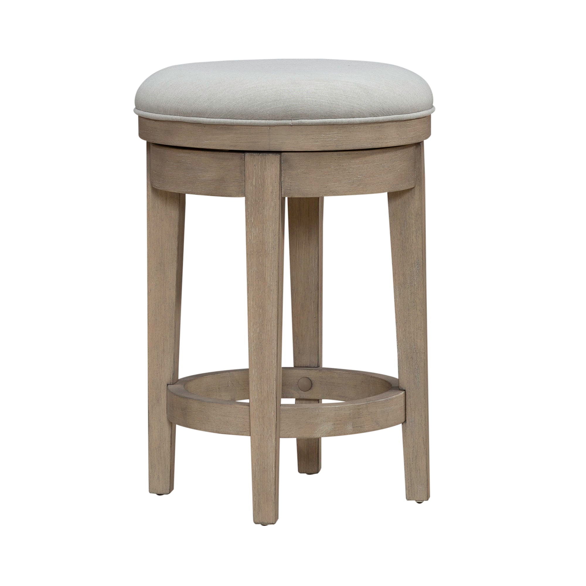 Liberty Furniture Brentwood - Upholstered Swivel Console Stool - Sandstone | Meri Furniture