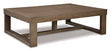 Ashley Furniture Cariton - Gray - Rectangular Cocktail Table | Meri Furniture