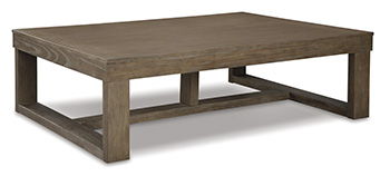 Ashley Furniture Cariton - Gray - Rectangular Cocktail Table | Meri Furniture
