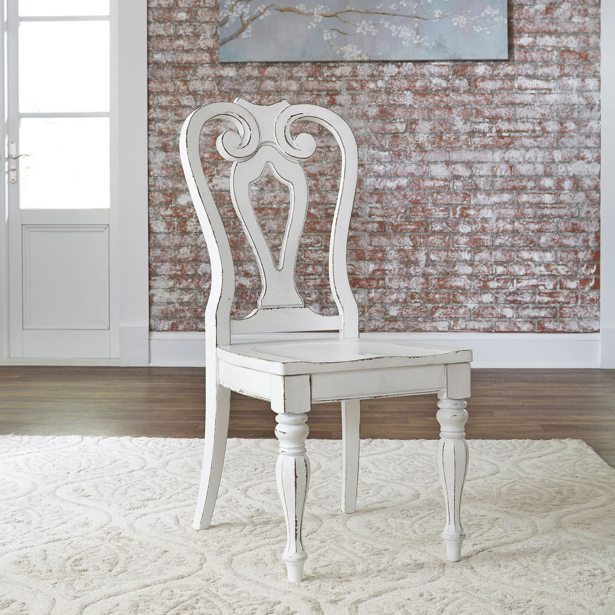 Magnolia Manor - Splat Back Side Chair - White