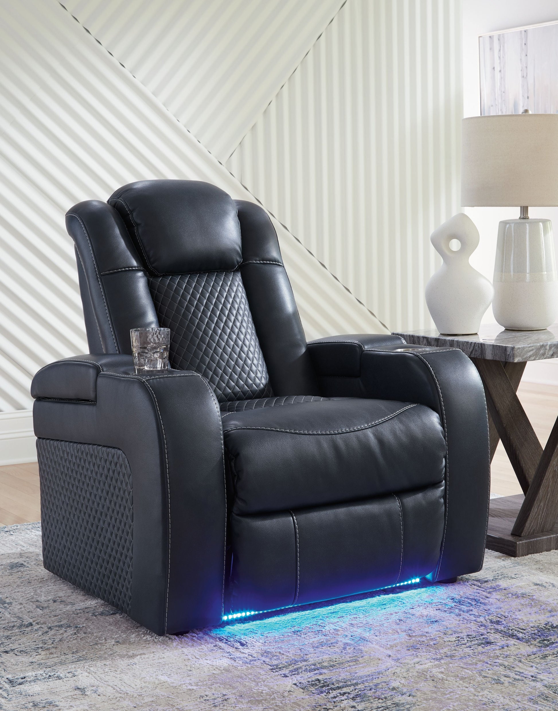 Signature Design by Ashley® Fyne-dyme - Power Recliner/Adj Headrest | Meri Furniture