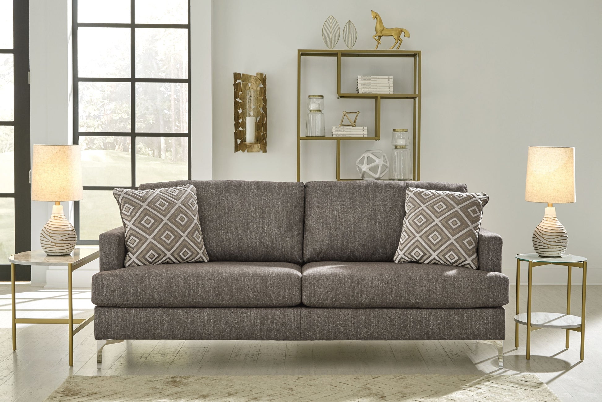 Signature Design by Ashley® Arcola - Java - Sofa | Meri Furniture