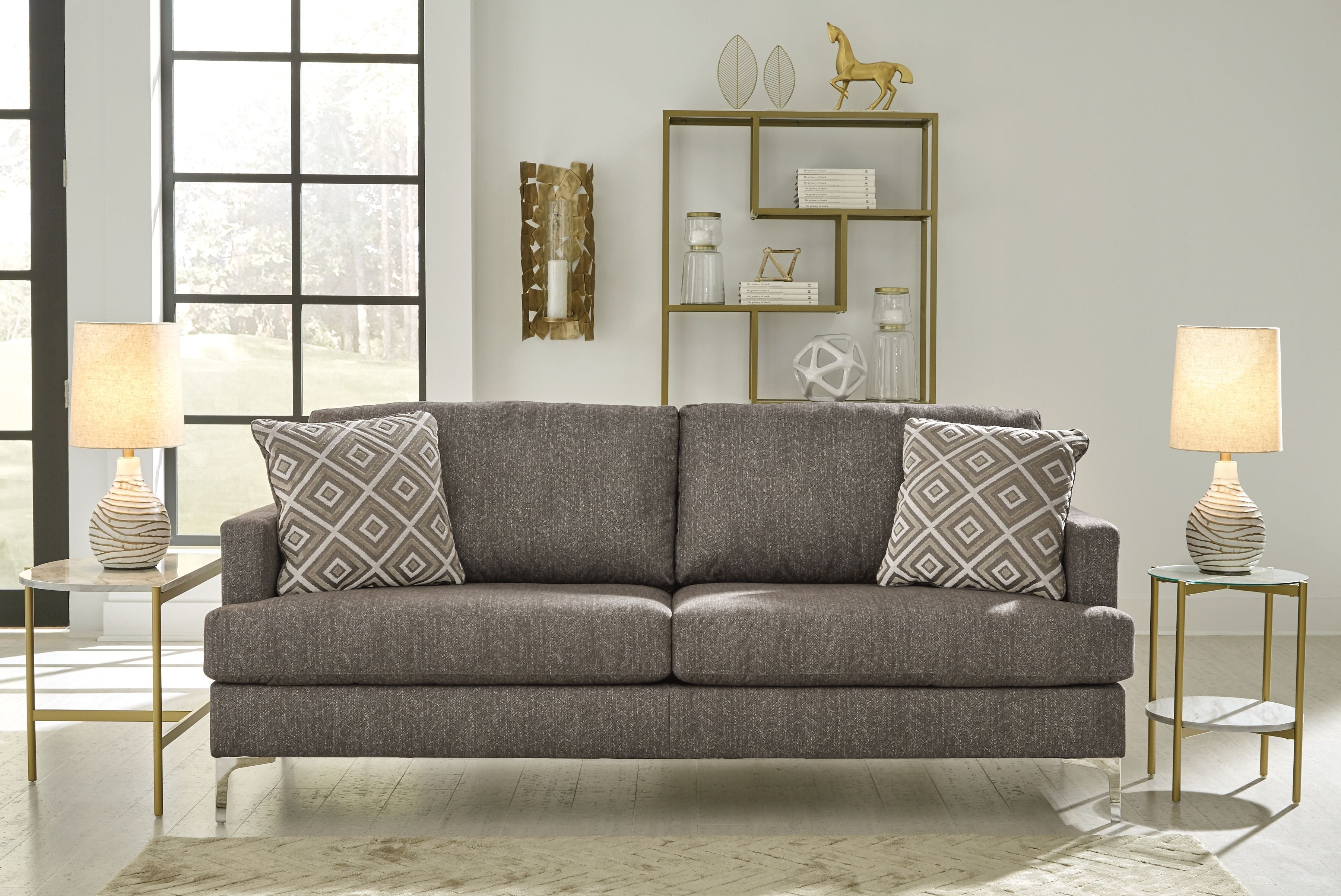 Signature Design by Ashley® Arcola - Java - Sofa | Meri Furniture