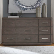 Liberty Furniture Cascade Falls - 9 Drawer Dresser - Satin Espresso | Meri Furniture