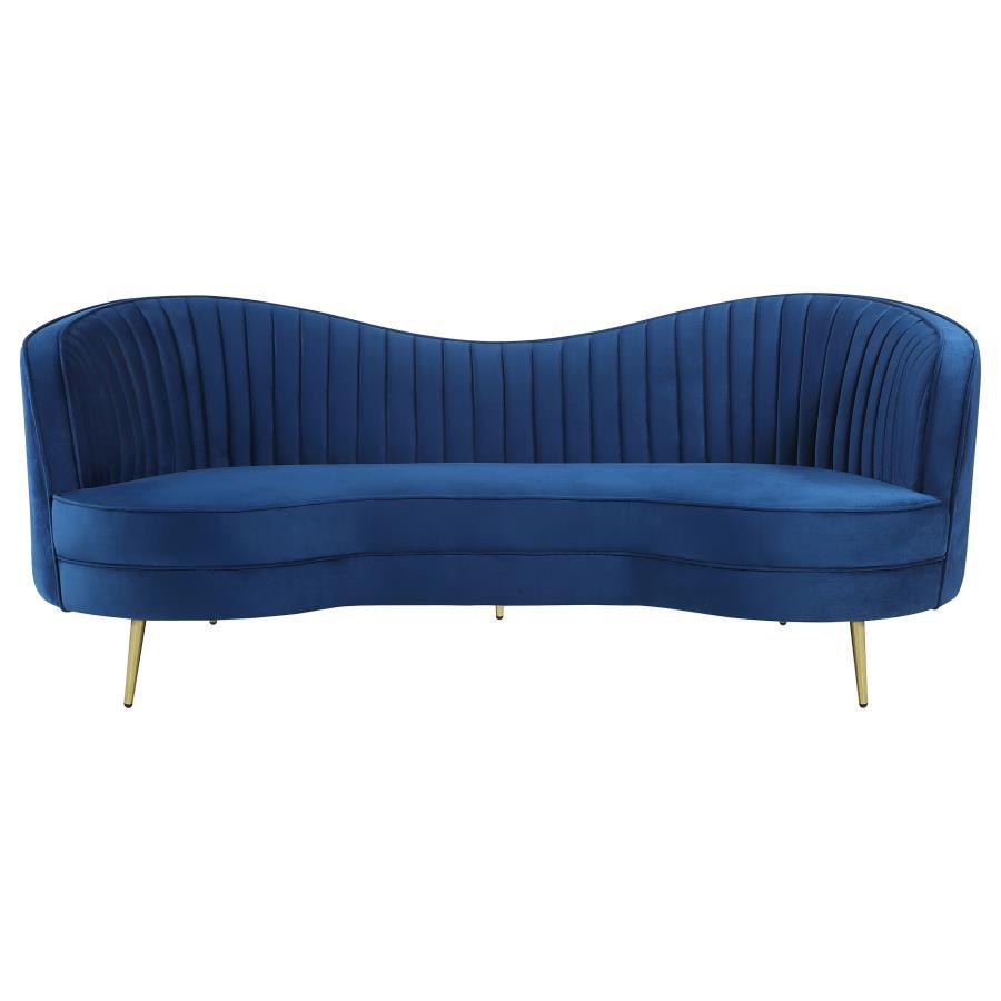 Coaster Fine Furniture Sophia - Upholstered Channel Tufted Sofa Set | Meri Furniture