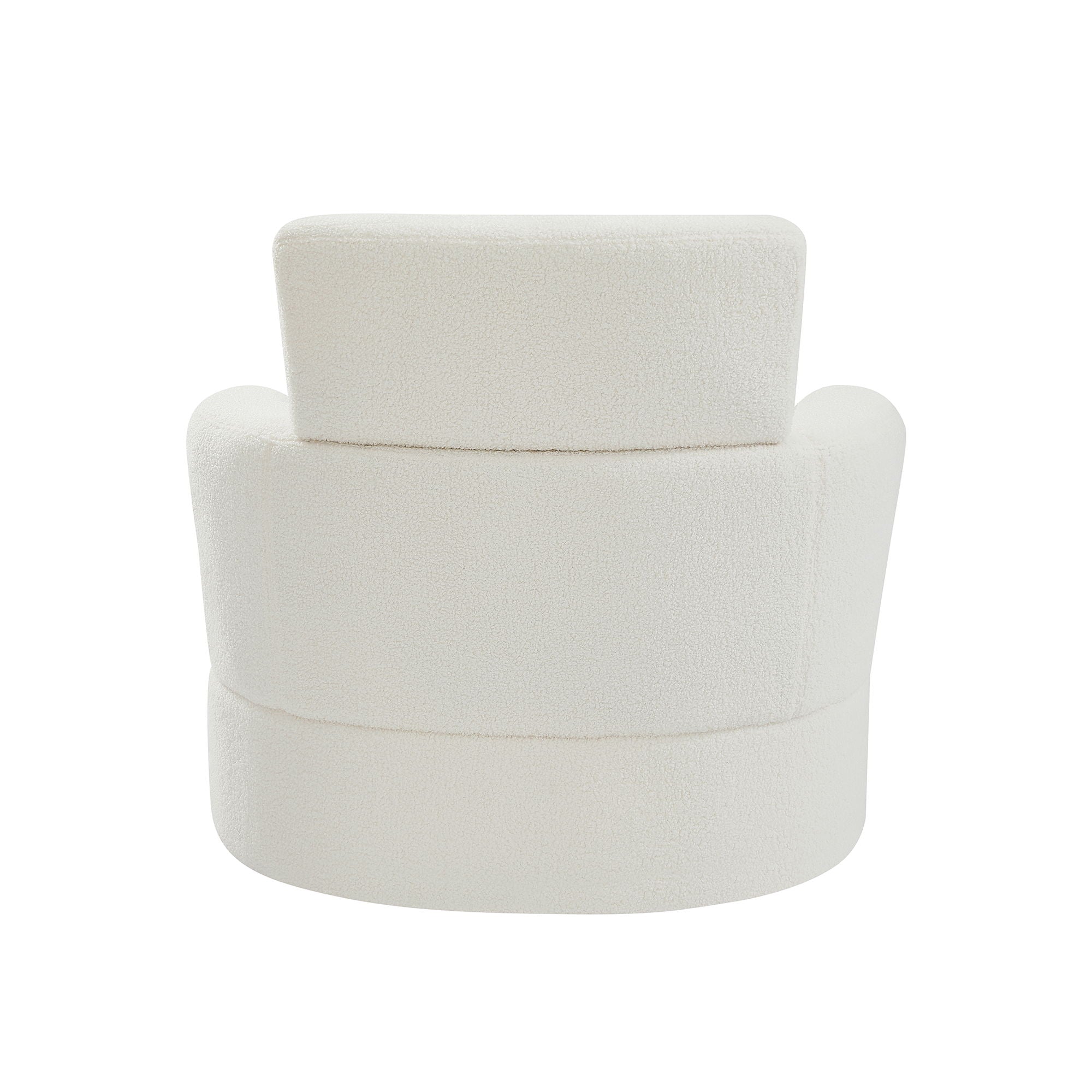 360° Swivel Chair Upholstered Accent Barrel Chair With Adjustable Headrest