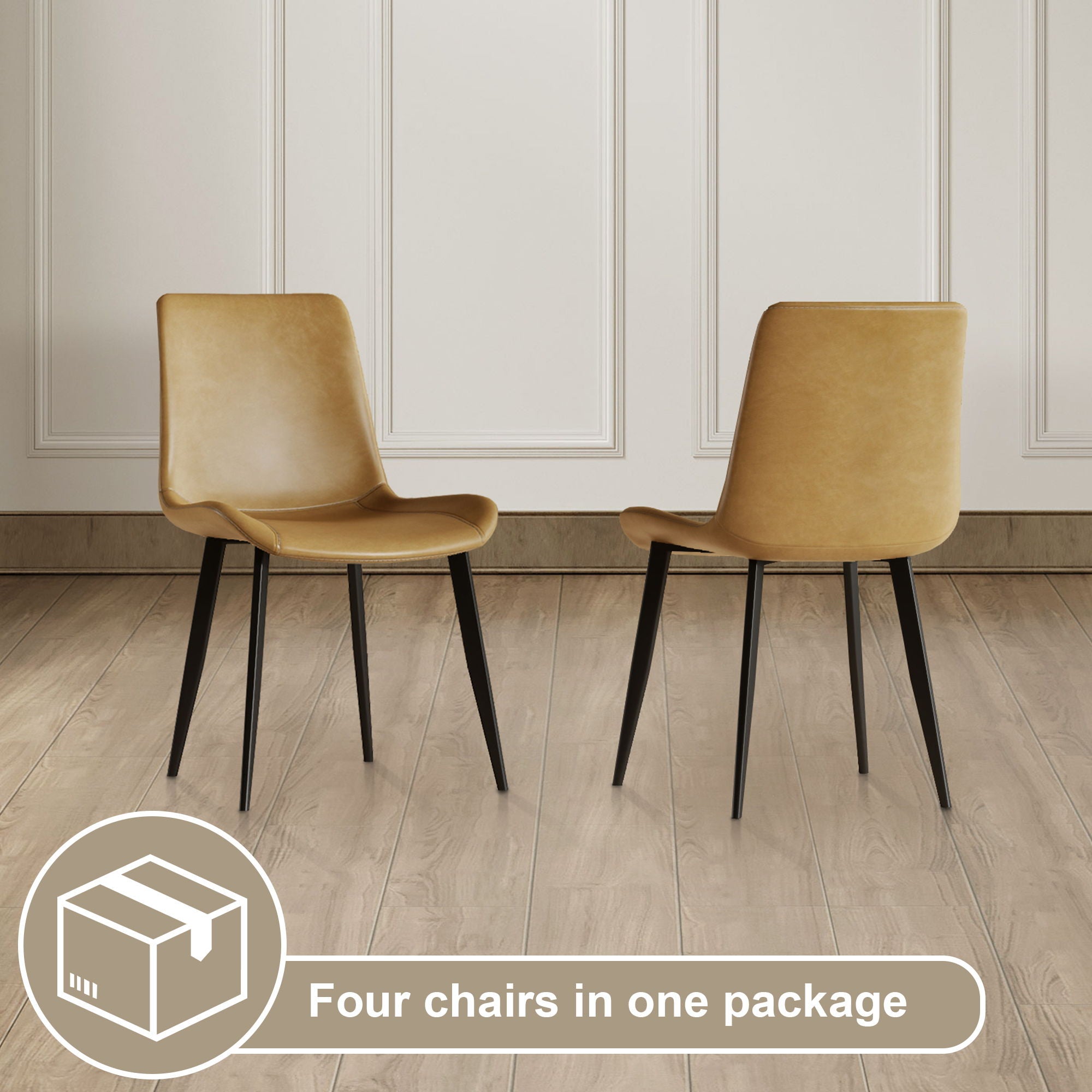 Modern Dining Chair With Carbon Steel Legs