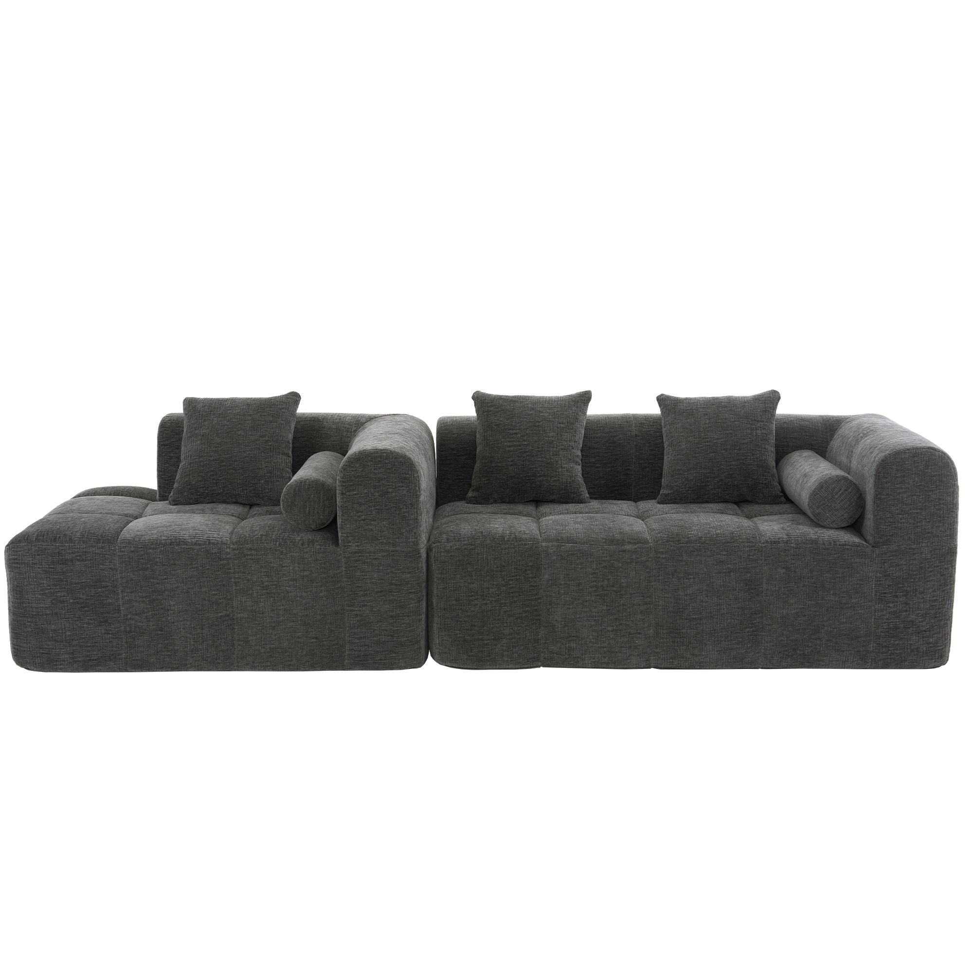 Sectional Free Combined Sofa With 2 Side Pockets