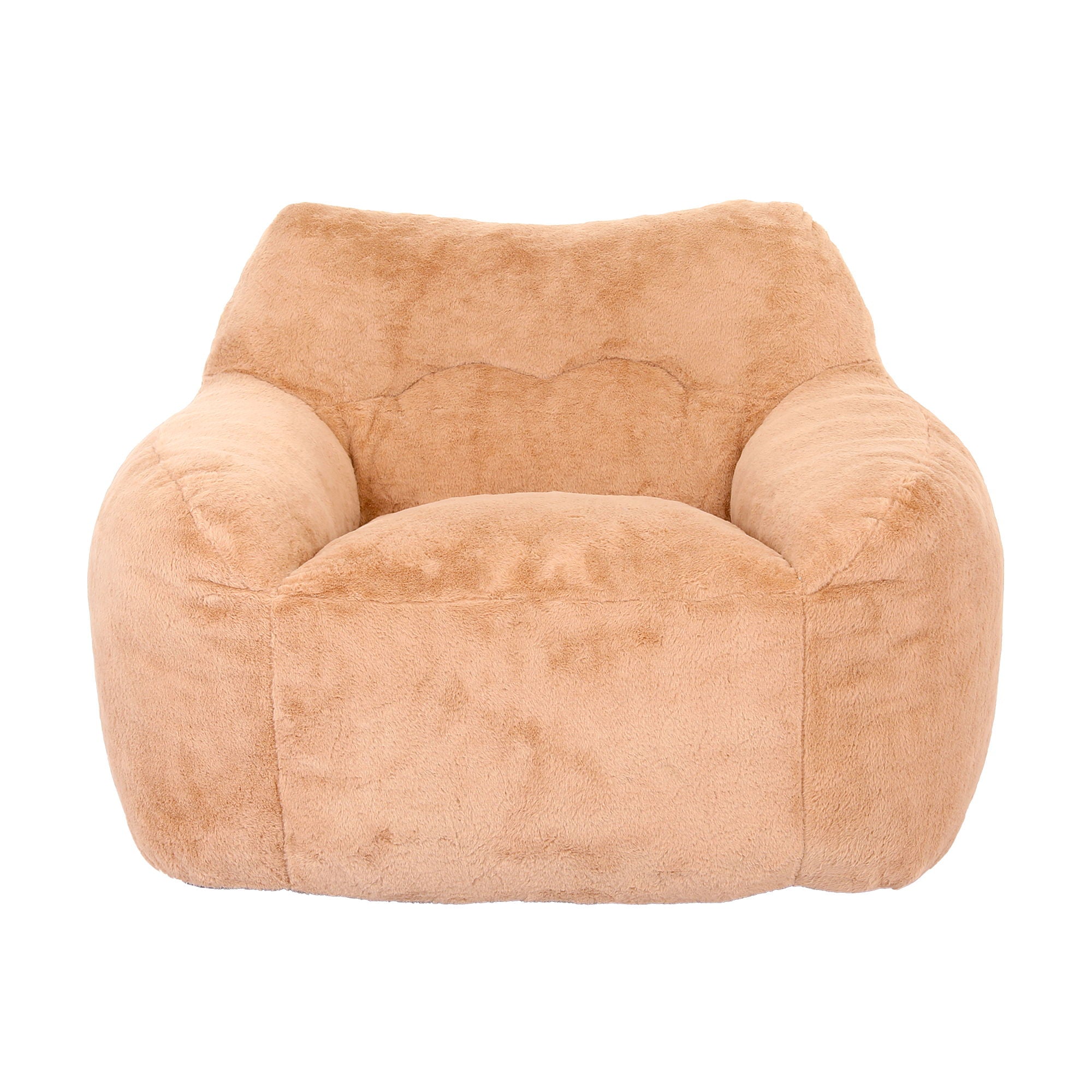 Beanbag Sofa Chair With Armrests Stuffed High Density Foam